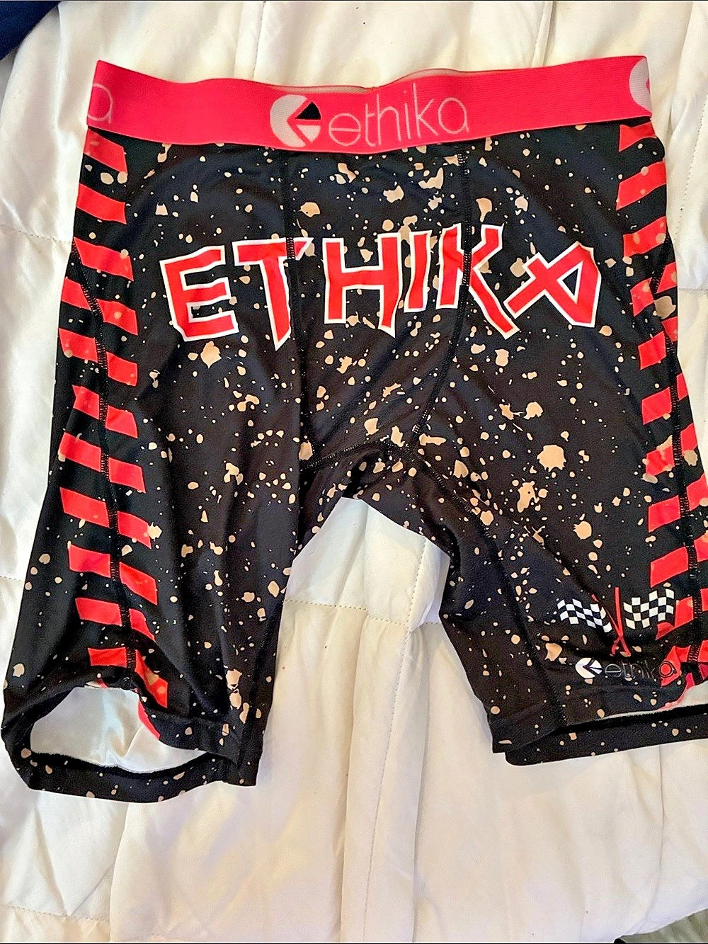 Ethika The Staple Boxer Brief Men's Black & Red Boxer Briefs